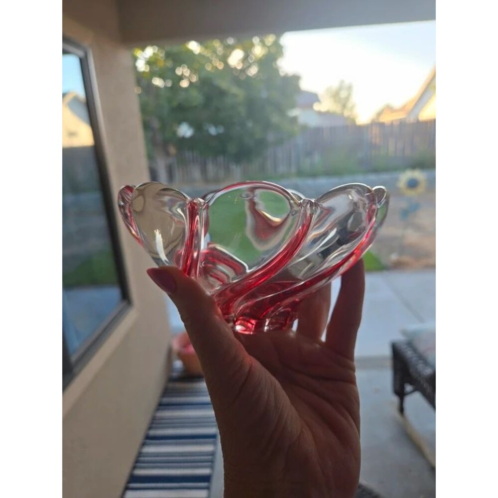 Mikasa crystal candy bowl